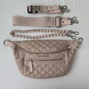 MZ Wallace Small Crosby Sling in Mushroom